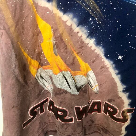 VTG Star Wars Shirt Episode 1 Naboo Fighter Phantom Menace Kids Medium (10/12) - Picture 5 of 6